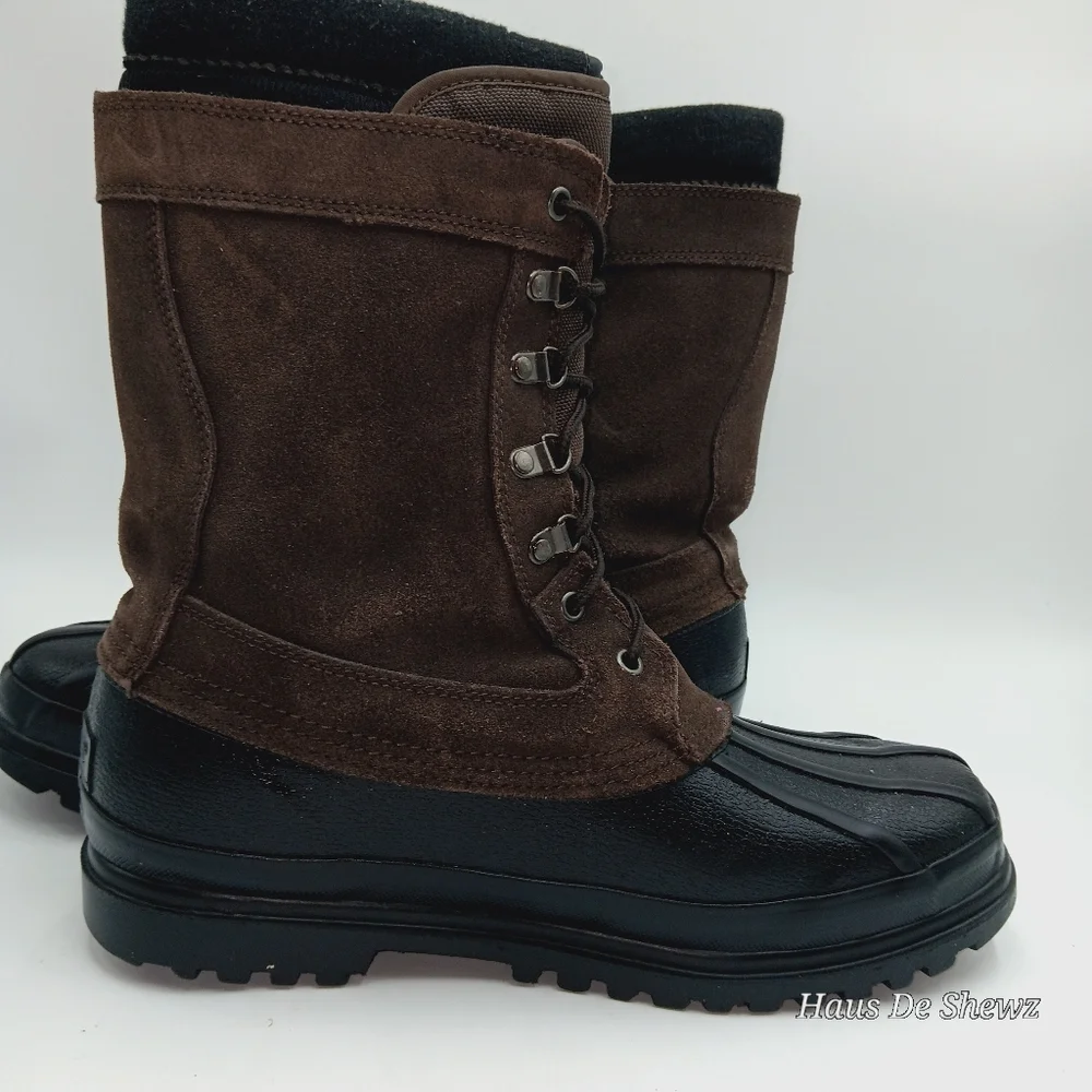 Brown and Black Men's Totes Boots